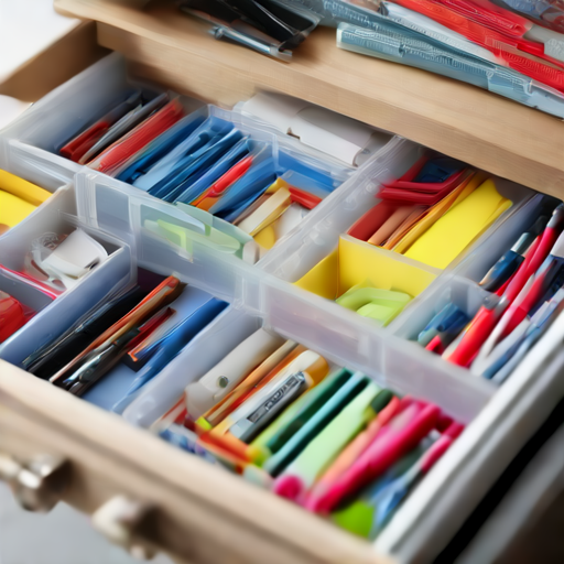 Afbeelding van Organiseer je kantoor optimaal met plastic lade organizers