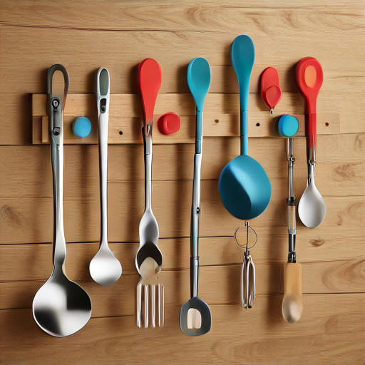 Afbeelding van Ophanghaken voor Keukengerei: Functioneel en Stijlvol