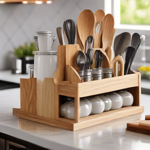 Afbeelding van Maak je eigen kleine keukenblad organizers eenvoudig zelf