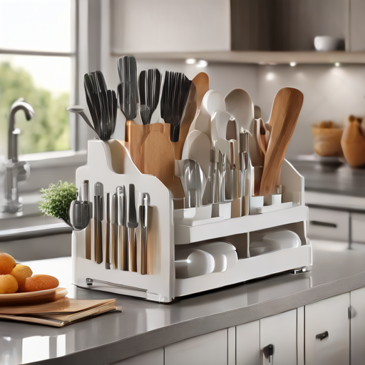 Afbeelding van Opvouwbare keukentafel organizers: multifunctionele oplossingen