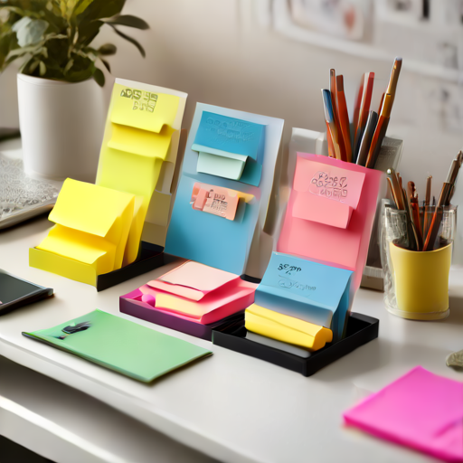 Afbeelding van Creatieve toepassingen voor zelfklevende post-it houders