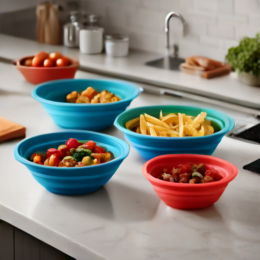 Afbeelding van Opvouwbare siliconen kommen voor warme gerechten: mag dat?