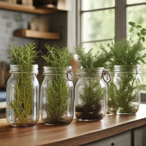 Afbeelding van Maak je eigen glazen kruidenpot houders eenvoudig