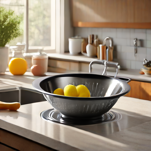 Afbeelding van Combineer opvouwbare vergieten met keukengerei