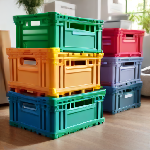 Afbeelding van Herbruikbare vouwkratten voor je verhuizing: hoeveel heb je nodig?