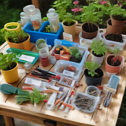 Afbeelding van Plastic tuinorganizers voor een efficiënte moestuin