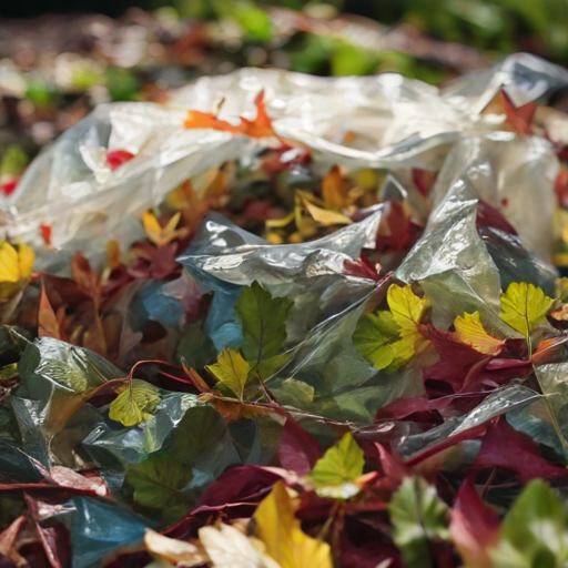Afbeelding van Gebruik plastic tuinzakken voor het opslaan van tuinafval