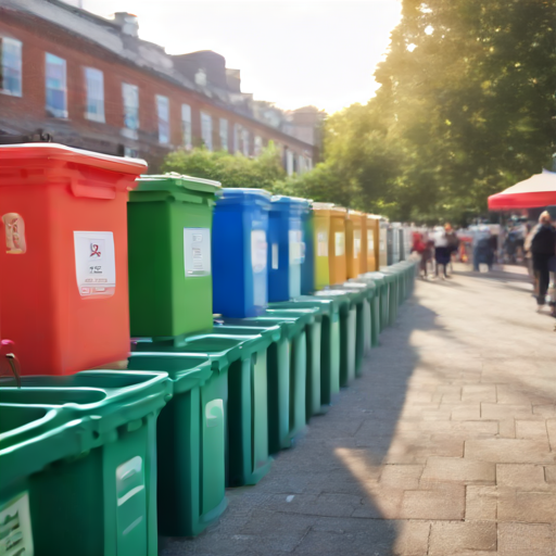 Afbeelding van Huur plastic afvalbakken voor evenementen eenvoudig en snel