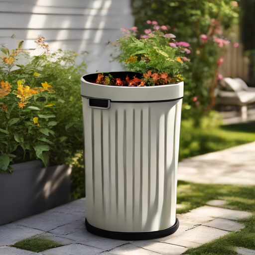 Afbeelding van Multifunctionele afvalemmers voor tuinafval gebruiken