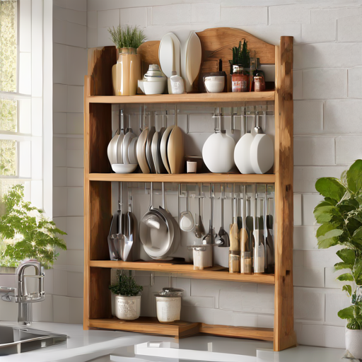Afbeelding van Bouw je eigen multifunctionele keukenrekken van hout