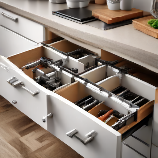 Afbeelding van Zelf multifunctionele keukenladeklemmen installeren?