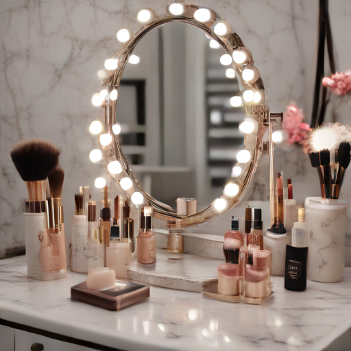 Afbeelding van Mini-make-up spiegels voor dames: Tips en Tricks