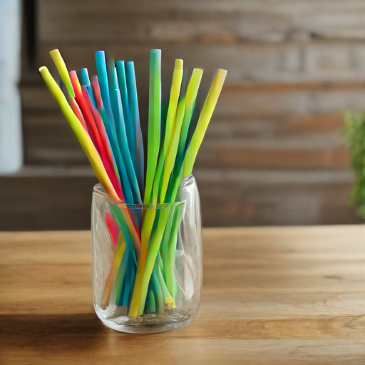 Afbeelding van Herbruikbare siliconen rietjes voor een zero-waste leven