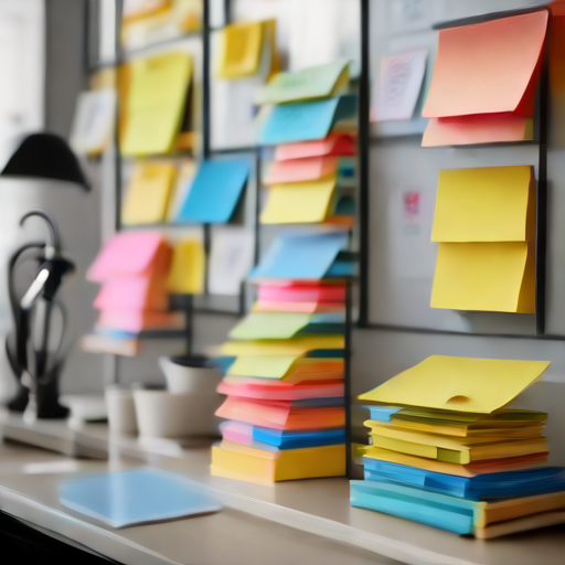 Afbeelding van Effectieve tips voor het organiseren van plaknotitieboekjes