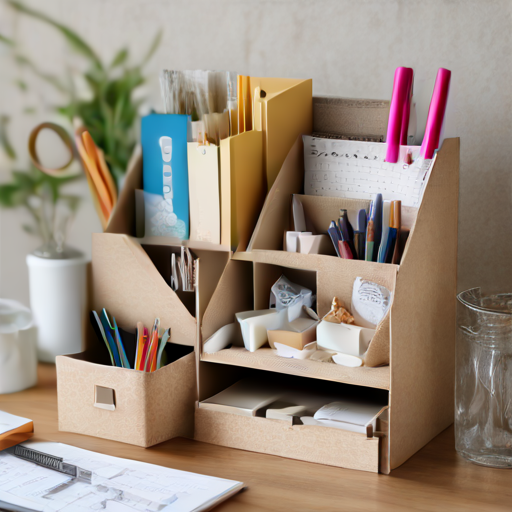 Afbeelding van Maak je eigen papier organizers met huis-tuin-en-keuken materialen