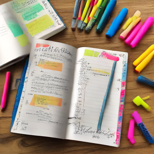 Afbeelding van Bullet Journals: Tips voor het Gebruik van Markeerstiften