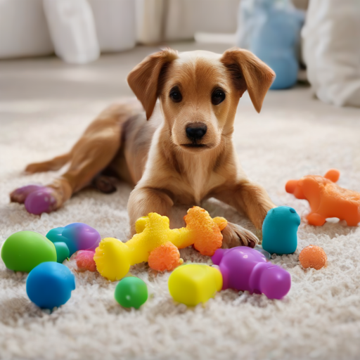 Afbeelding van Hoeveel rubberen speelgoed is ideaal voor je puppy?