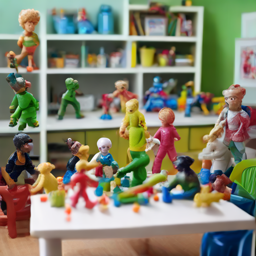 Afbeelding van Populaire plastic speelgoedpoppetjes voor kinderen