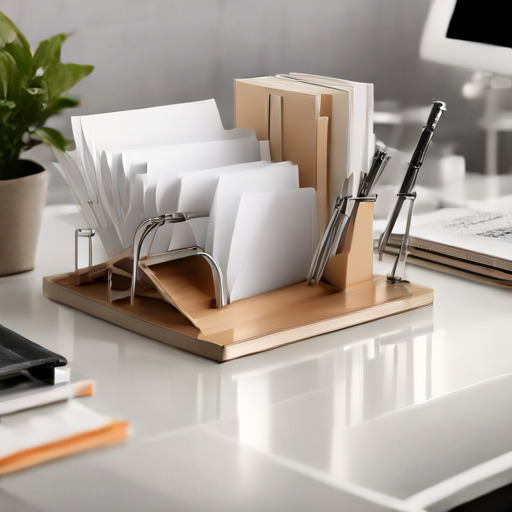 Afbeelding van Organiseer Documenten Effectief met Papierklemhouders