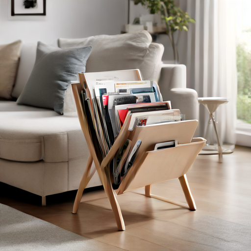 Afbeelding van Voordelen van opvouwbare tijdschriftenhouders voor kleine appartementen