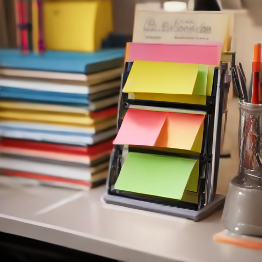 Afbeelding van Effectief studeren met zelfklevende post-it houders