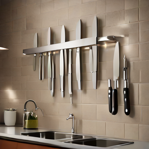 Afbeelding van Magnetische Messenhouder Installeren op Tegeltjeswand