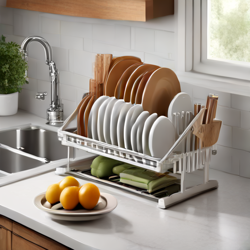 Afbeelding van Opvouwbare afwasrekken voor een minimalistische levensstijl