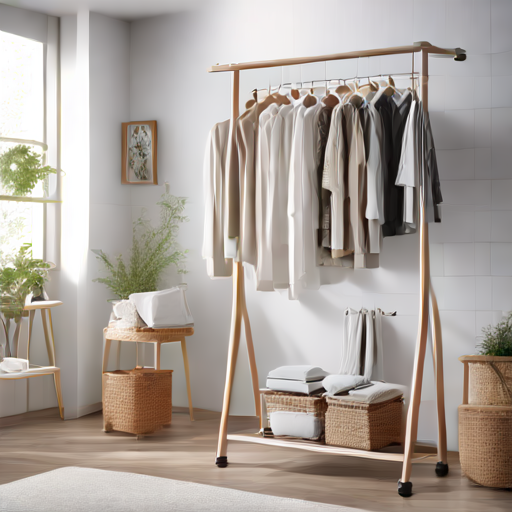 Afbeelding van Opvouwbare kledingrekjes: efficiënt wasgoed drogen