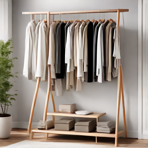 Afbeelding van Organiseer je garderobe met opvouwbare kledingrekjes