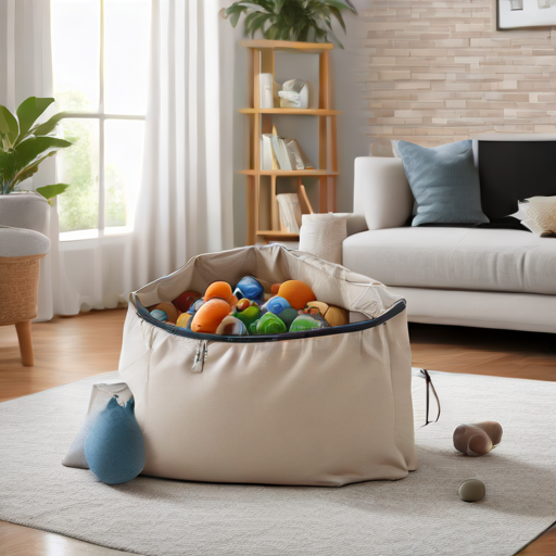 Afbeelding van Opvouwbare speelgoedopbergtassen: veelzijdig en stijlvol