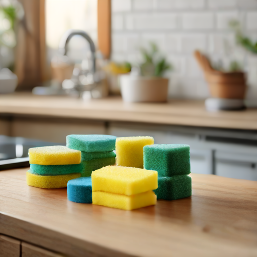 Afbeelding van Beste materialen voor herbruikbare keukensponsjes