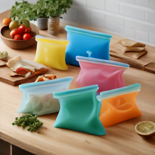 Afbeelding van Herbruikbare siliconen boterhamzakjes: Duurzaam en Praktisch