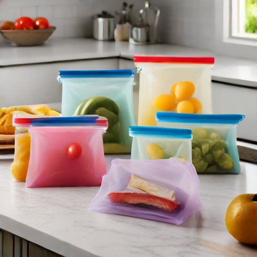 Afbeelding van Herbruikbare siliconen boterhamzakjes voor een zero-waste leven