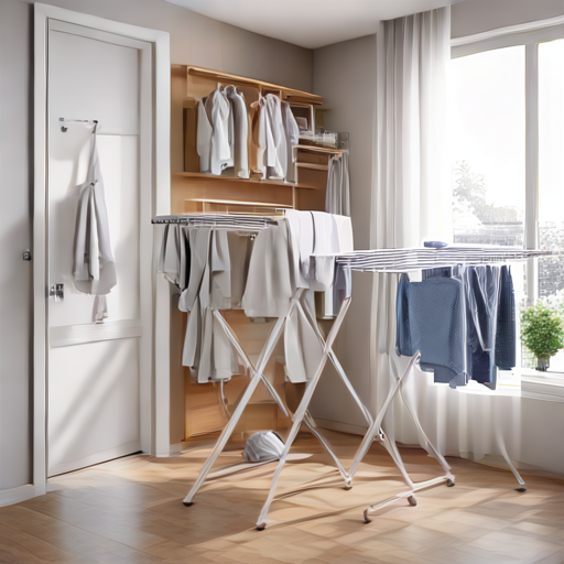 Afbeelding van Opvouwbare droogrekken: ideaal voor studentenwoningen