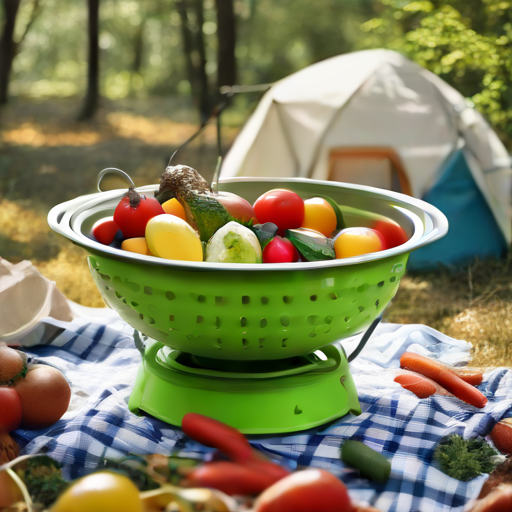 Afbeelding van Onmiskenbare voordelen van opvouwbare vergieten voor kampeerders