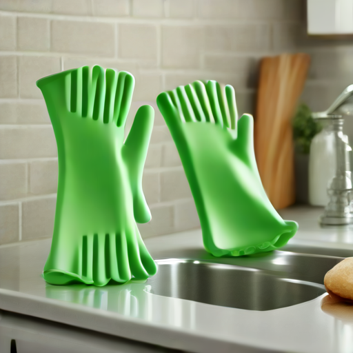 Afbeelding van Herbruikbare schoonmaakhandschoenen voor de keuken