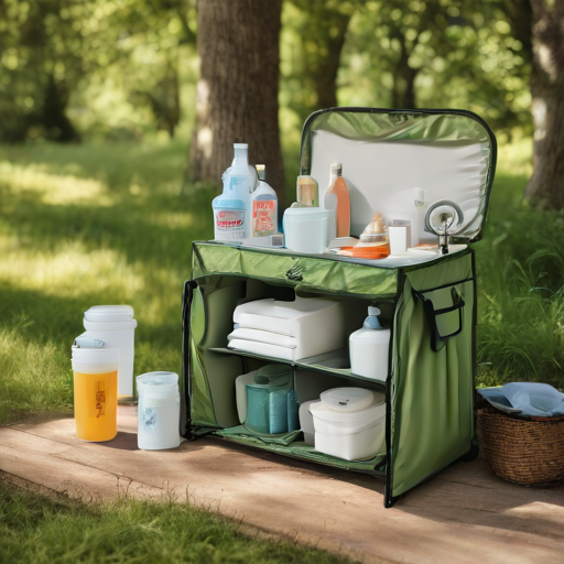 Afbeelding van Opvouwbare toiletorganizers: Perfect voor campingplezier