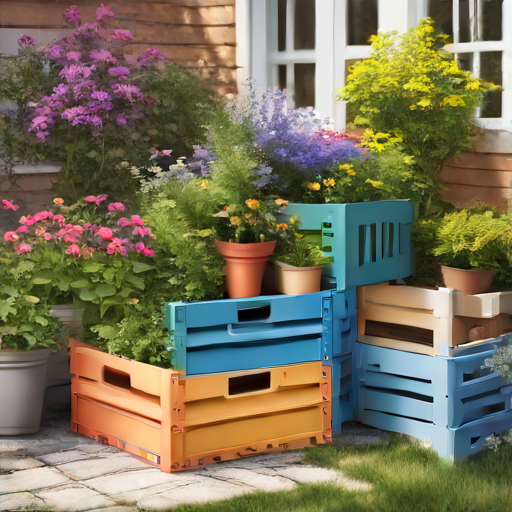 Afbeelding van Slimme manieren voor opvouwbare opslagkratten in de tuin