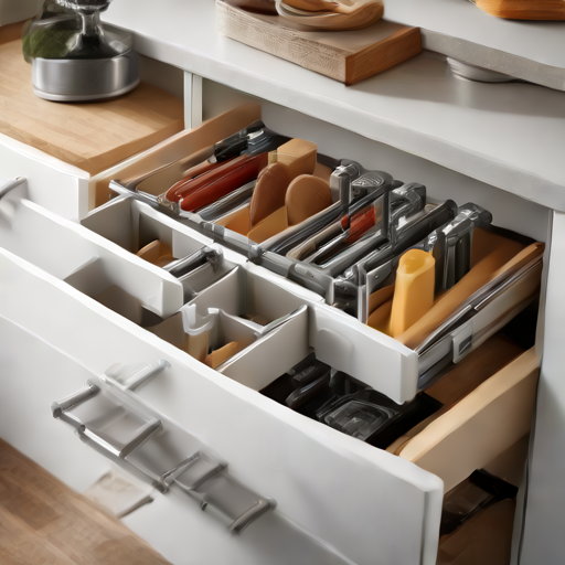 Afbeelding van Organiseer je keuken met multifunctionele ladeklemmen