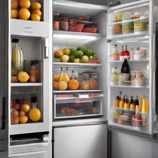 Afbeelding van Integreer plastic koelkastorganizers in minimalistisch ontwerp