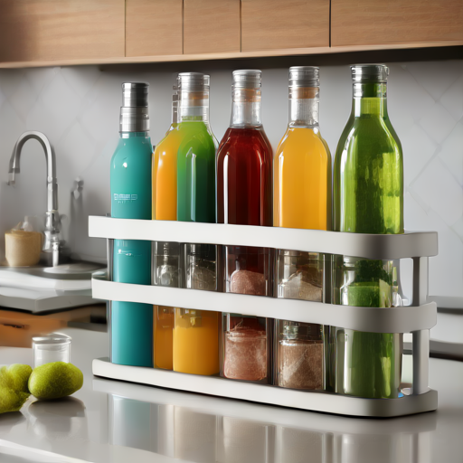 Afbeelding van Herbruikbare flessenorganizers tegen plastic afval