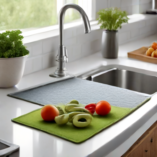 Afbeelding van Multifunctionele afdruipmatten voor groenten en fruit
