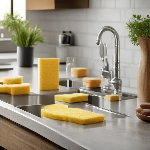 Afbeelding van Duurzame multifunctionele afwassponsjes voor een groenere keuken