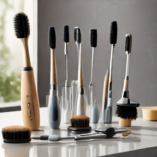 Afbeelding van Combinatie van Multifunctionele Schoonmaakborstels en Middelen