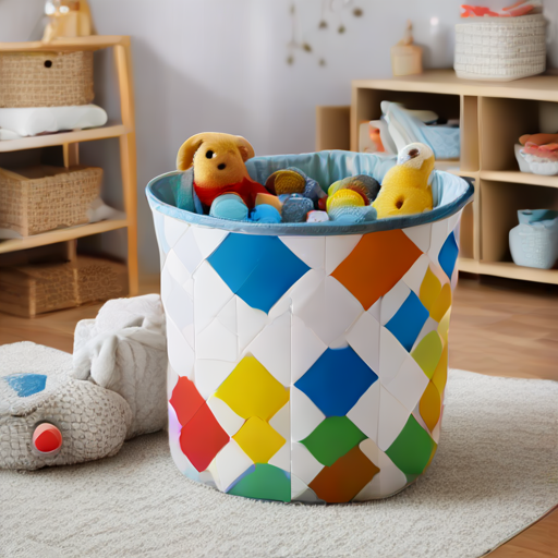 Afbeelding van Opvouwbare wasmandjes voor speelgoedopslag: Tips & Tricks