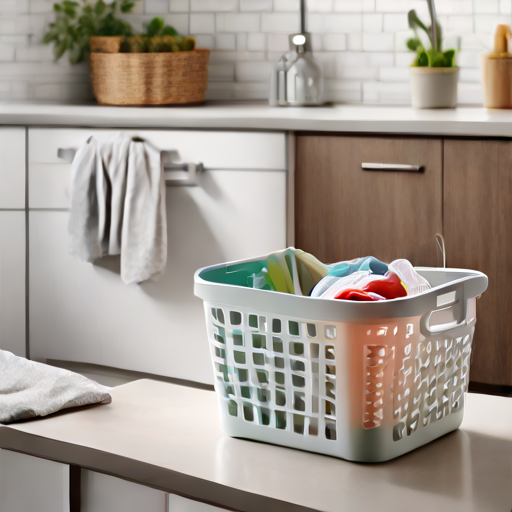 Afbeelding van Onderhoud van opvouwbare wasmandjes van kunststof: Tips