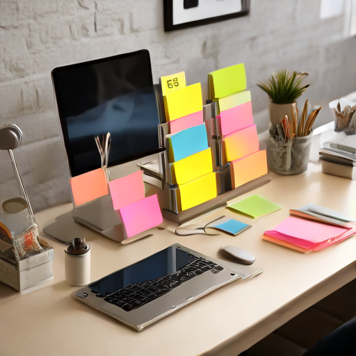 Afbeelding van Zelfklevende post-it houders: De ideale oplossing voor op kantoor