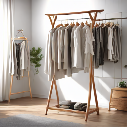 Afbeelding van Handige opvouwbare kledingrekjes voor studenten