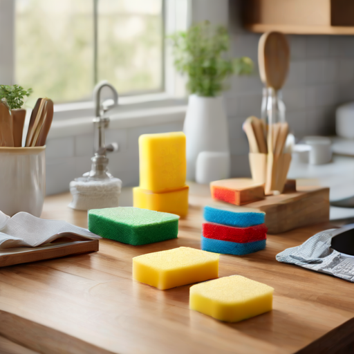 Afbeelding van Herbruikbare keukensponsjes: Duurzaam en efficiënt