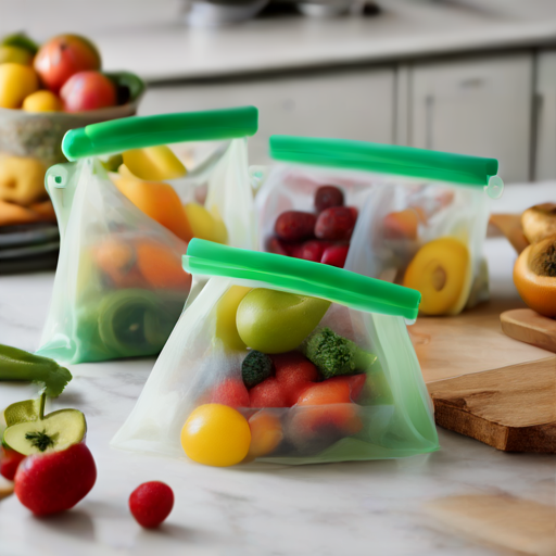 Afbeelding van Goedkoopste herbruikbare siliconen boterhamzakjes voor lunch